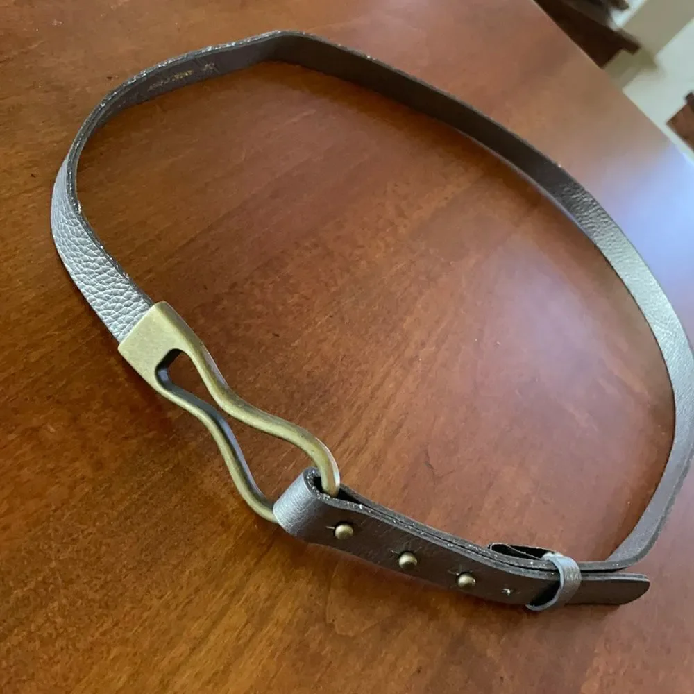 J. Jill Leather and Bronze Belt - M/L
